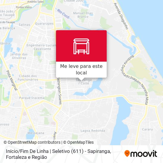 Início / Fim De Linha | Seletivo (611) - Sapiranga mapa