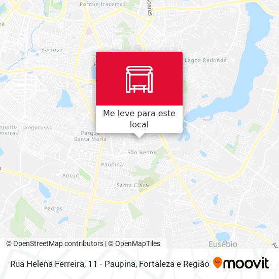 Rua Helena Ferreira, 11 - Paupina mapa