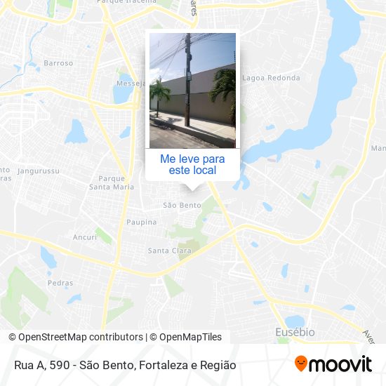 Rua A, 590 - São Bento mapa