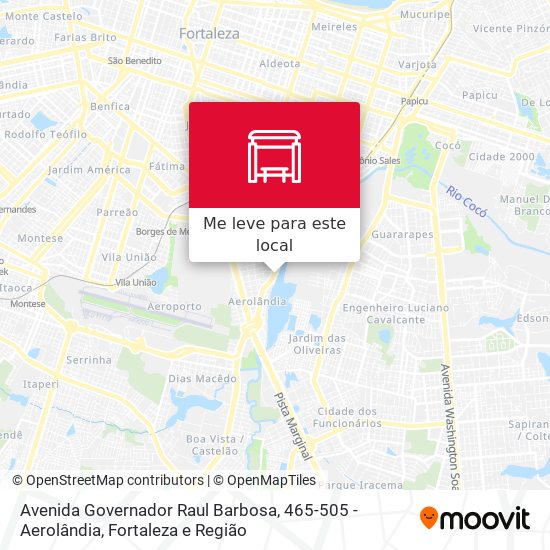 Avenida Governador Raul Barbosa, 465-505 - Aerolândia mapa