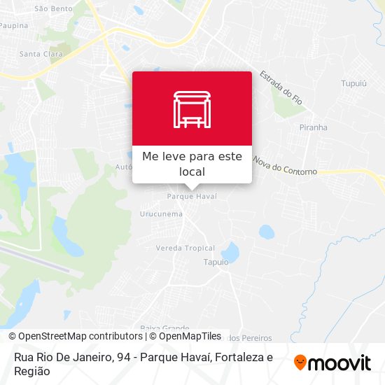 Rua Rio De Janeiro, 94 - Parque Havaí mapa