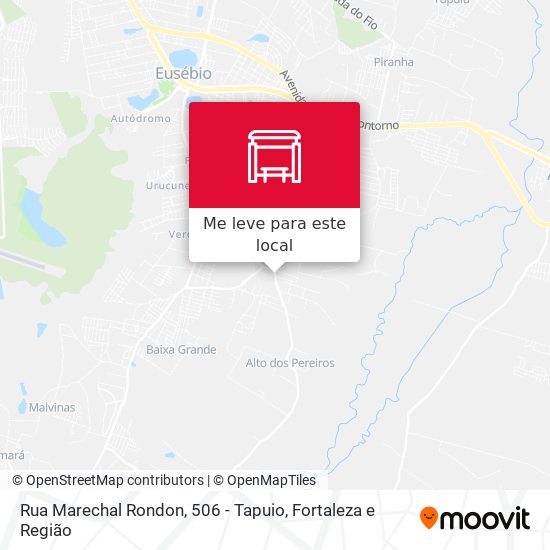 Rua Marechal Rondon, 506 - Tapuio mapa