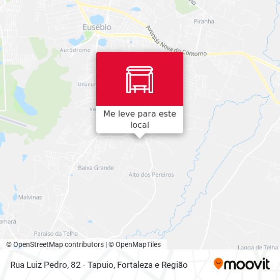 Rua Luiz Pedro, 82 - Tapuio mapa