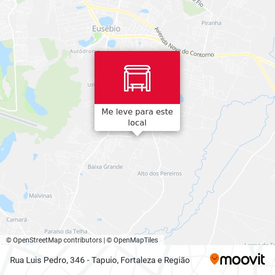 Rua Luis Pedro, 346 - Tapuio mapa