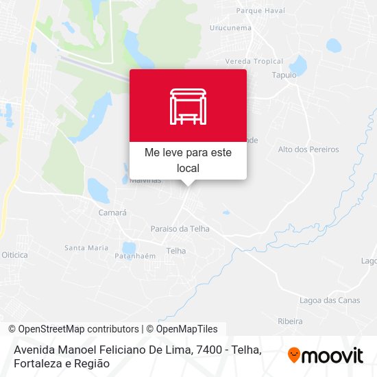 Avenida Manoel Feliciano De Lima, 7400  - Telha mapa