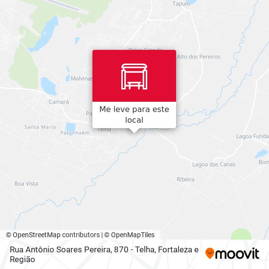 Rua Antônio Soares Pereira, 870 - Telha mapa