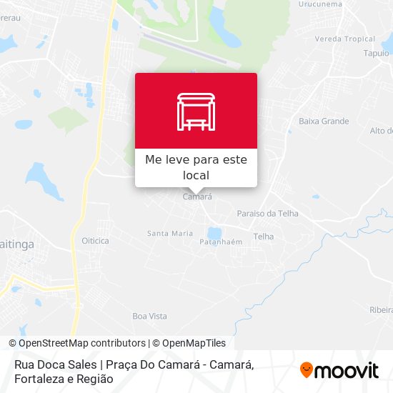Rua Doca Sales | Praça Do Camará - Camará mapa