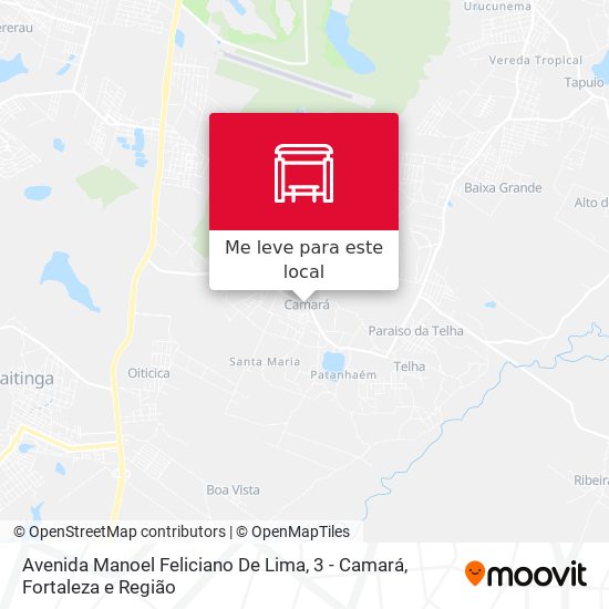 Avenida Manoel Feliciano De Lima, 3 - Camará mapa