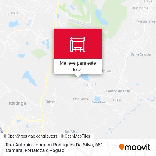 Rua Antonio Joaquim Rodrigues Da Silva, 681 - Camará mapa