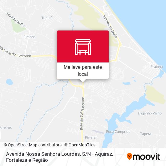 Avenida Nossa Senhora Lourdes, S / N - Aquiraz mapa