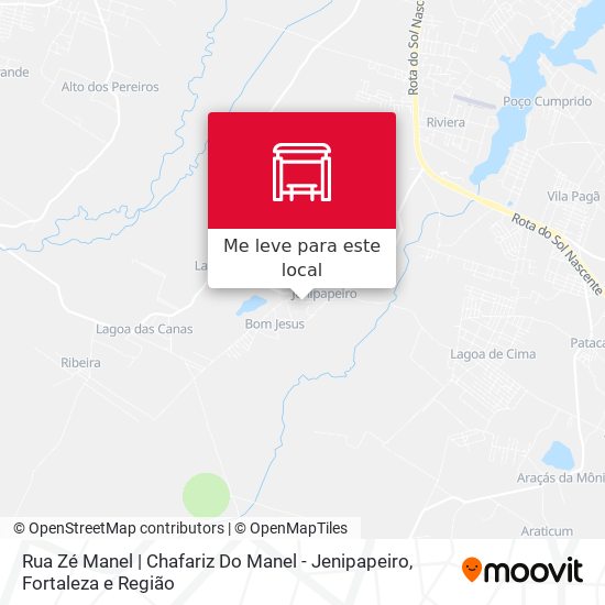 Rua Zé Manel | Chafariz Do Manel - Jenipapeiro mapa