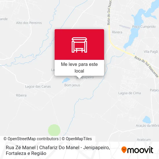 Rua Zé Manel | Chafariz Do Manel - Jenipapeiro mapa