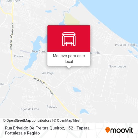Rua Erivaldo De Freitas Queiroz, 152 - Tapera mapa