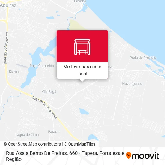 Rua Assis Bento De Freitas, 660 - Tapera mapa