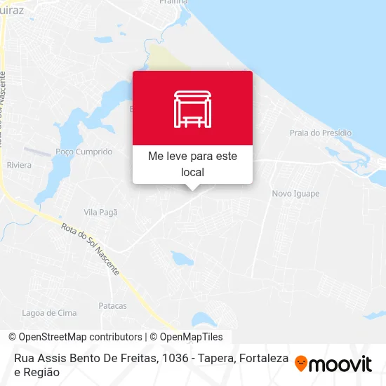 Rua Assis Bento De Freitas, 1036 - Tapera mapa
