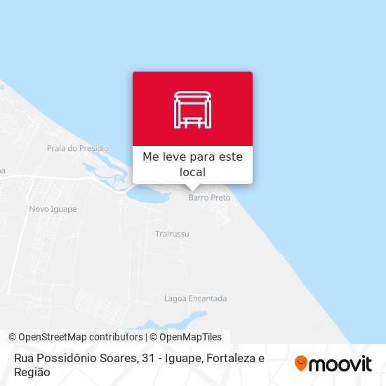 Rua Possidônio Soares, 31 - Iguape mapa