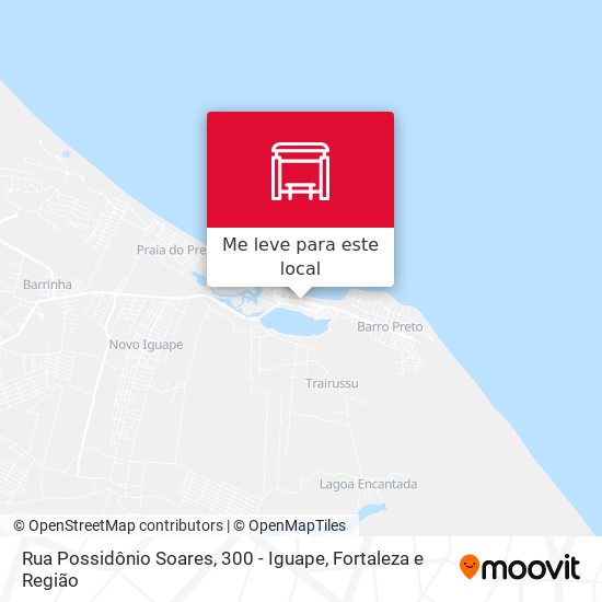 Rua Possidônio Soares, 300 - Iguape mapa