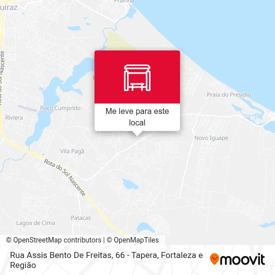 Rua Assis Bento De Freitas, 66 - Tapera mapa