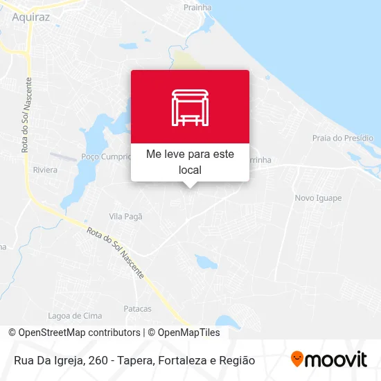 Rua Da Igreja, 260 - Tapera mapa