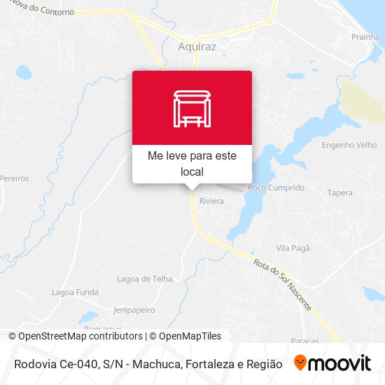 Rodovia Ce-040, S/N - Machuca mapa