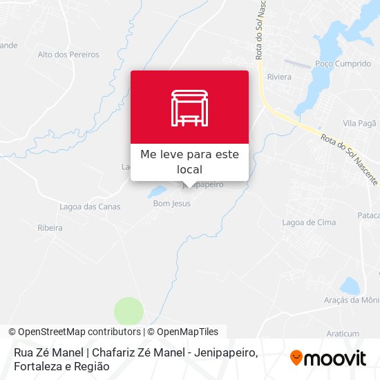 Rua Zé Manel | Chafariz Zé Manel - Jenipapeiro mapa