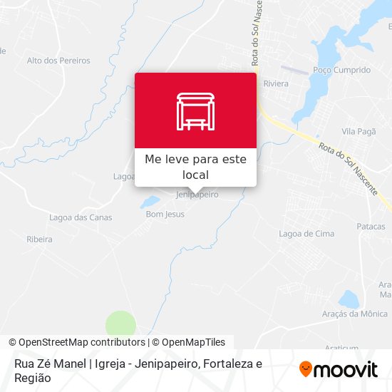 Rua Zé Manel | Igreja - Jenipapeiro mapa