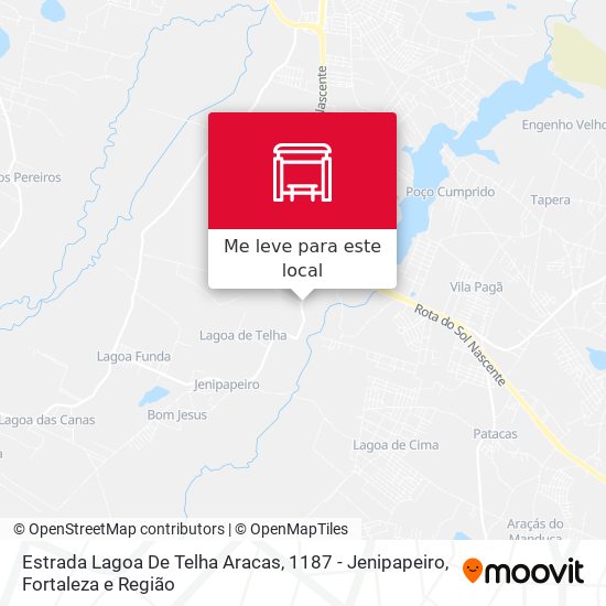Estrada Lagoa De Telha Aracas, 1187 - Jenipapeiro mapa