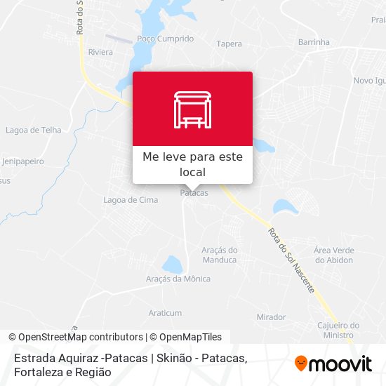 Estrada Aquiraz -Patacas | Skinão - Patacas mapa