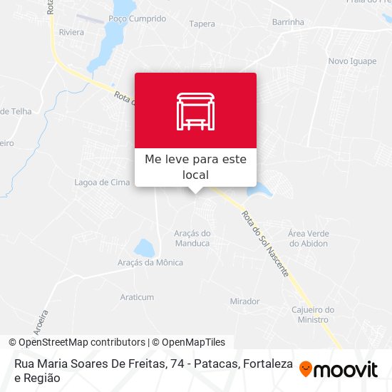 Rua Maria Soares De Freitas, 74 - Patacas mapa