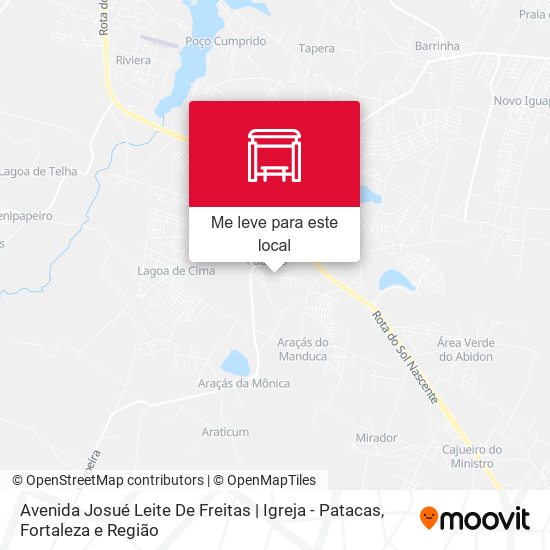 Avenida Josué Leite De Freitas | Igreja - Patacas mapa