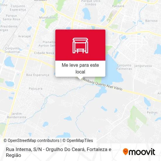 Rua Interna, S / N - Orgulho Do Ceará mapa