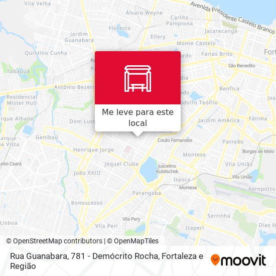 Rua Guanabara, 781 - Demócrito Rocha mapa