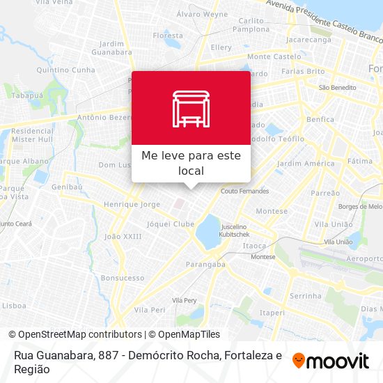 Rua Guanabara, 887 - Demócrito Rocha mapa