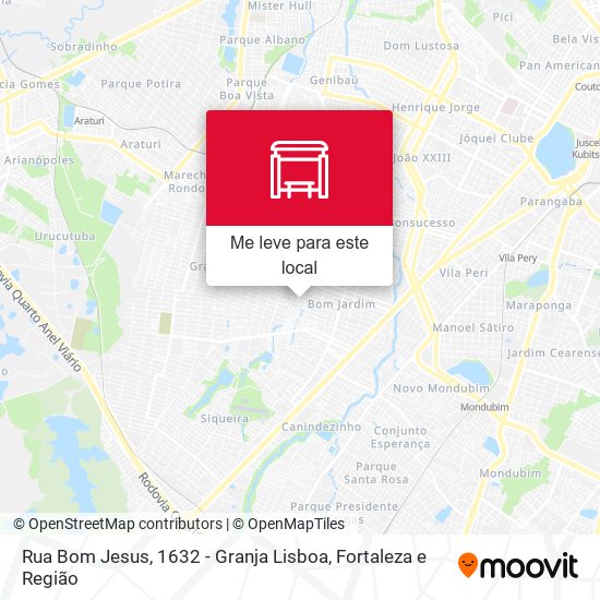 Rua Bom Jesus, 1632 - Granja Lisboa mapa