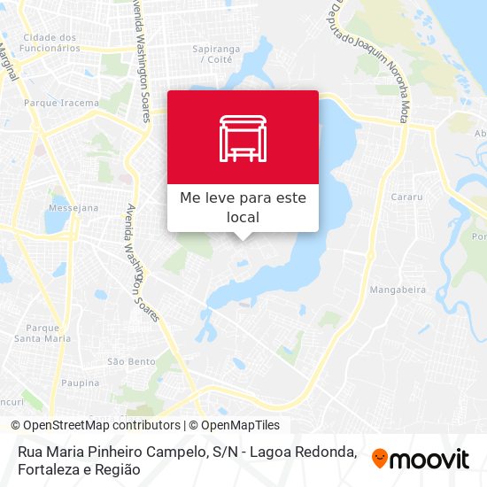 Rua Maria Pinheiro Campelo, S / N - Lagoa Redonda mapa