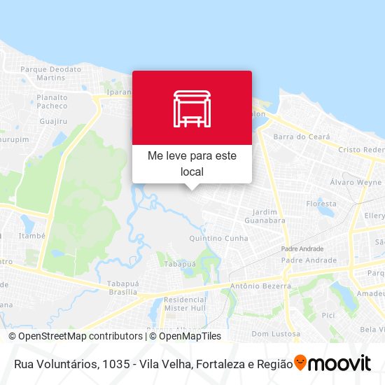 Rua Voluntários, 1035 - Vila Velha mapa