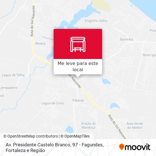 Av. Presidente Castelo Branco, 97 - Fagundes mapa