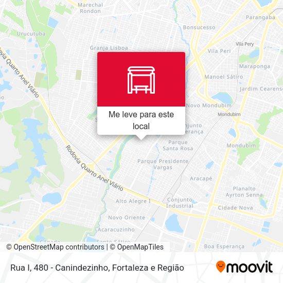 Rua I, 480 - Canindezinho mapa