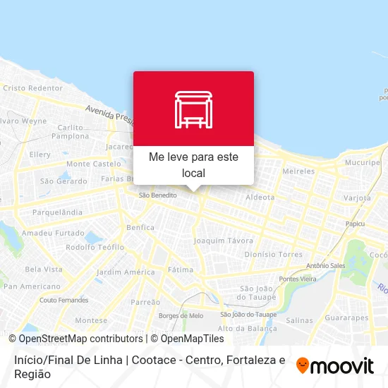 Início / Final De Linha | Cootace - Centro mapa