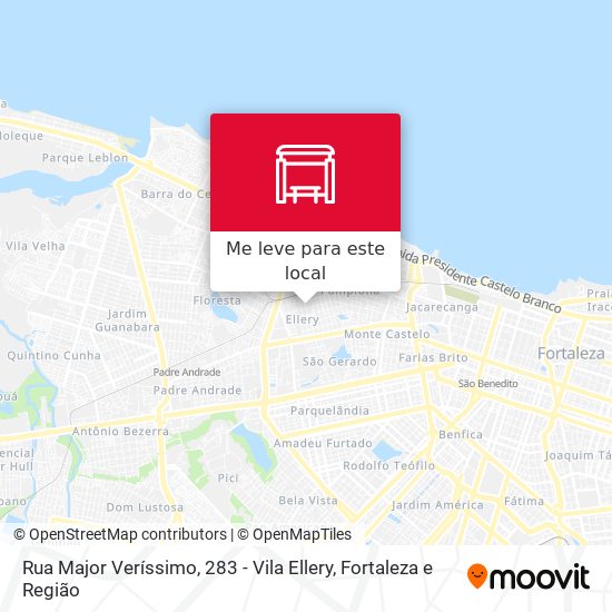 Rua Major Veríssimo, 283 - Vila Ellery mapa
