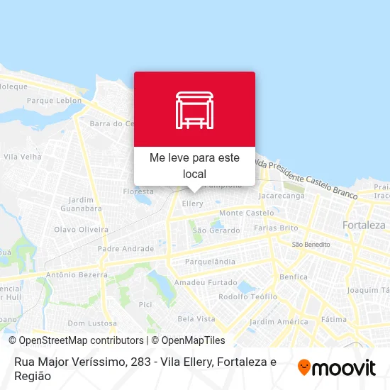Rua Major Veríssimo, 283 - Vila Ellery mapa