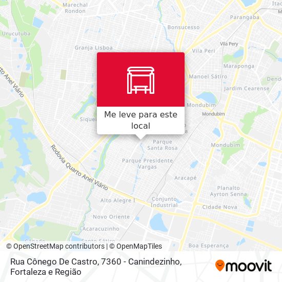 Rua Cônego De Castro, 7360 - Canindezinho mapa