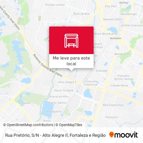 Rua Pretório, S / N - Alto Alegre II mapa