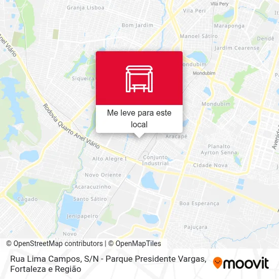 Rua Lima Campos, S / N - Parque Presidente Vargas mapa