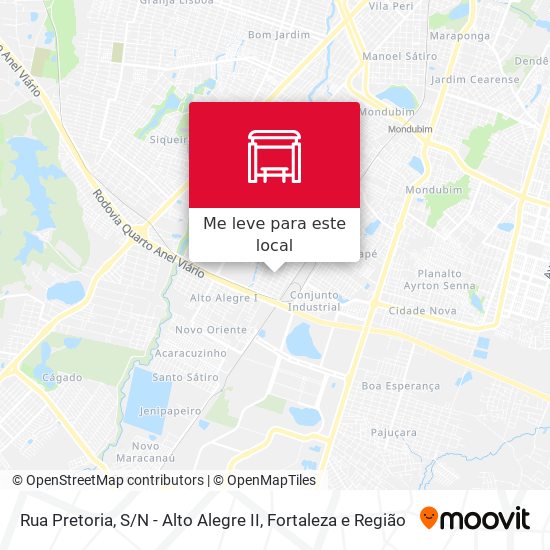 Rua Pretoria, S / N - Alto Alegre II mapa