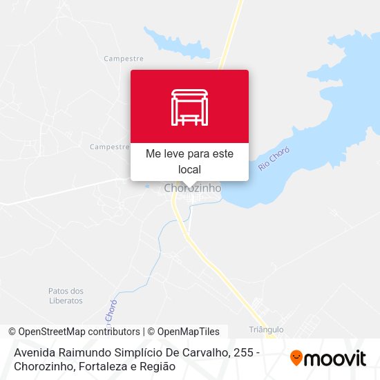 Avenida Raimundo Simplício De Carvalho, 255 - Chorozinho mapa