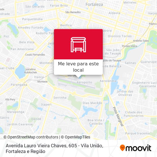 Avenida Lauro Vieira Chaves, 605 - Vila União mapa