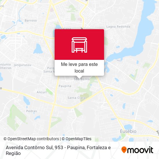 Avenida Contôrno Sul, 953 - Paupina mapa