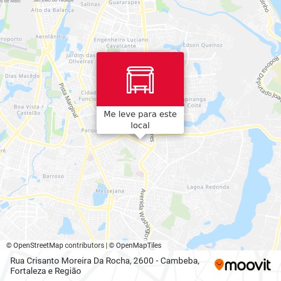Rua Crisanto Moreira Da Rocha, 2600 - Cambeba mapa