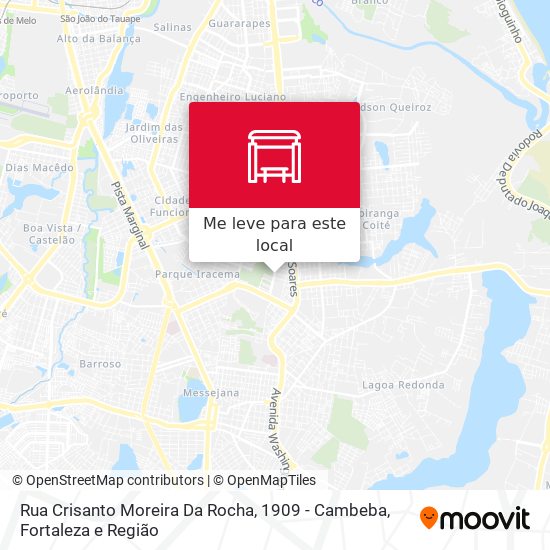 Rua Crisanto Moreira Da Rocha, 1909 - Cambeba mapa